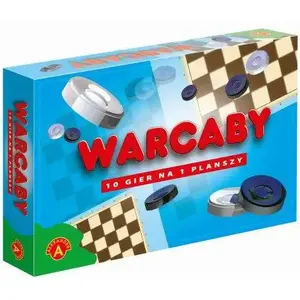 Board game set Alexander — Warcaby 12 (1378) — classic checkers on board, 12 games