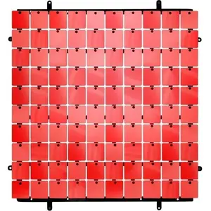 Decorative wall panel GoDan 30×30 cm red — 100 tiles