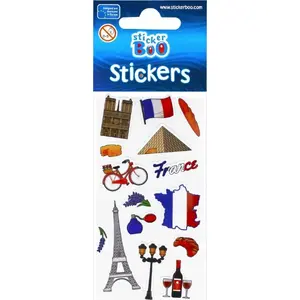 Sticker BOO travel sticker roll EUROPE 66×180 mm, model STK NAK195, pack PBH 120/1800