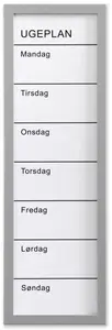 Whiteboard magnetic NAGA 20 x 60 cm, Danish white, 60×1.5×40 mm