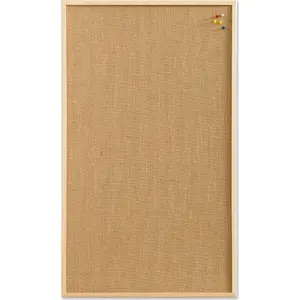 Notice Board NAGA 60 x 40 cm, jute surface with wooden frame, natural jute 60×1.5×40 mm