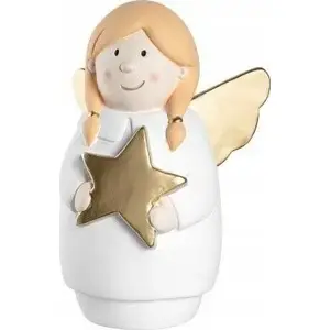 Figurine LEONARDO Angel with Star 30 cm CANDELA by LEONARDO