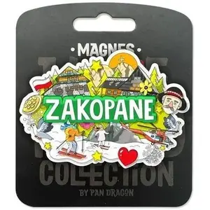 Pan Dragon decorative magnet 'I love Poland Zakopane' ILP-MAG-C-ZAK-44, souvenir fridge magnet