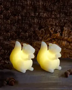 Декоративная световая фигура Sirius Home 13300 — белая LED, 1 лампа, тёплый свет, на батарейках (CR2032), высота 90 мм