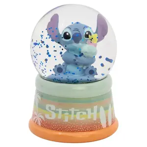 STITCH snow globe – glass decorative globe in gift box, 70×70×95 mm, multicolour