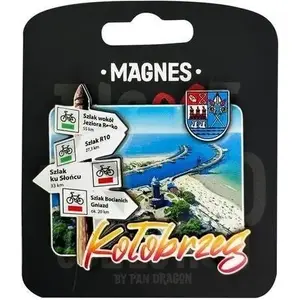 Pan Dragon Magnes I love Poland Kołobrzeg ILP-MAG-C-KOL-28 souvenir magnet