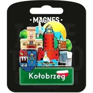 Magnet Pan Dragon Magnes I love Poland Kołobrzeg ILP-MAG-C-KOL-20, souvenir magnet, decorative city design
