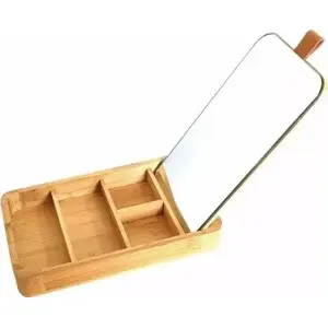 Organizer for Small Items with Mirror KingHoff KH-1695 Bamboo
