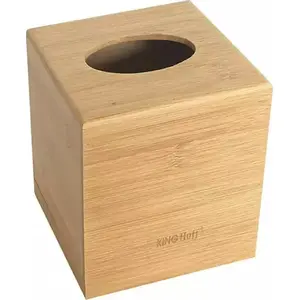Bamboo Tissue Box Container KingHoff KH-1689 — bamboo napkin dispenser