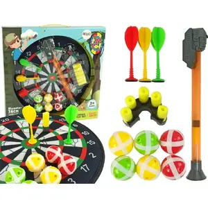 Дартс-мишень на липучках 36 см LEANToys — игра в дротики, мягкая поверхность