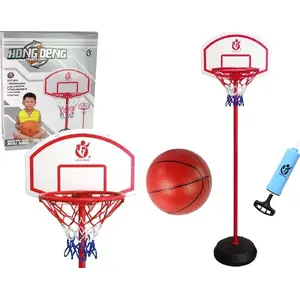 Bērnu basketbola komplekts LEANToys modelis 13481 — āra basketbols ar bumbu