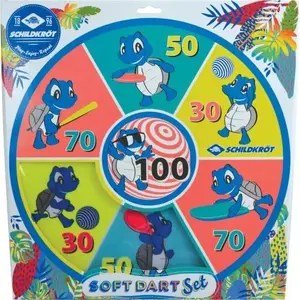 Набор для дартса schildkrot SFS SOFT DART SET 38 см — мягкие дротики, мишень 38 см