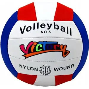 Volleyball LEANToys model 13163 size 5 white with color accents