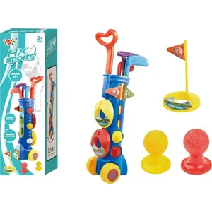 Набор для мини-гольфа LEANToys большой с гольф-каровом – модель 11353