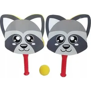 Foam Paddle Set Adar 'Szop' with Ball – table tennis-style paddles, lightweight foam construction