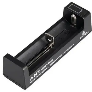 Зарядное устройство No name ANT MC1+ для цилиндрических Li-ion 18650, одноканальное USB, регулируемый ток зарядки