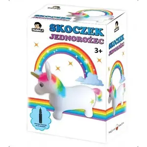 Inflatable Unicorn Hopper Toy Madej — 'Skoczek Jednorożec' with Pump