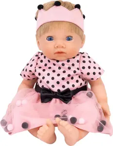 Leļļu apģērbs MICKI TINY TREASURES Princess Pom Pom Outfit, apģērbu komplekts mazām lellēm (modelis 30549)