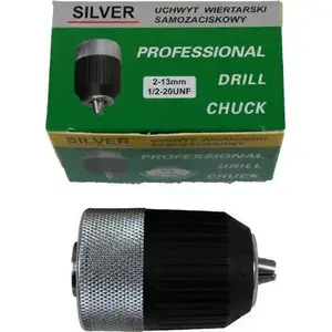 Drill Chuck Silver SV006 13 mm (1/2") Keyless, Metal-Plastic Construction