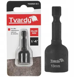 Magnetic impact bit holder for screws Tvardy 13 mm x 48 mm 1/4" hex