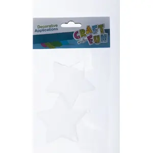 Ornament set Craft with Fun OZDOBA BN PLAST GWIAZDA 7.5 cm, 2 pcs, model CFBN40