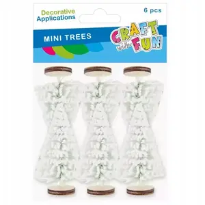 Craft with Fun Christmas tree ornament set, round baubles 7 cm, 6 pieces, model CFBN766