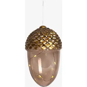 Table lamp Sirius Celina Acorn H16 cm 8L Dark Oak/Gold