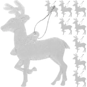 Christmas tree baubles set Ruhhy 9 pcs — reindeer design, Ruhhy 22517