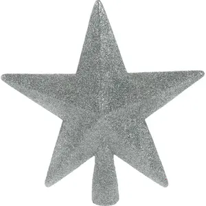 Tree topper star, silver — No name (Czubek choinki Gwiazda) decorative tree topper