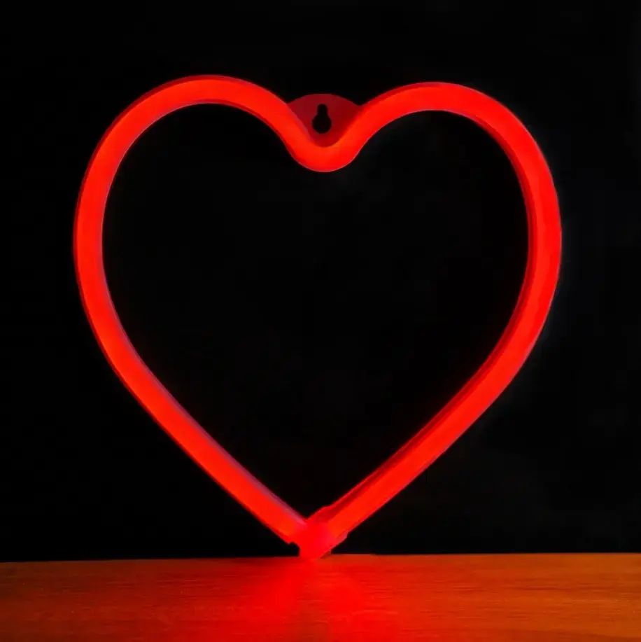 TelForceOne Forever Light Neon LED HEART red FLNEO7 Photo 2