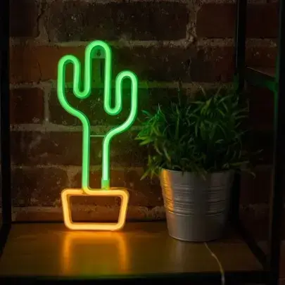 TelForceOne Forever Light Neon CACTUS LED decoration Photo 3