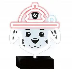 Неоновая LED-лампа на подставке для детей, Spinmaster Paw Patrol Маршалл (модель 29726)