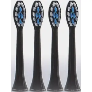 Toothbrush heads Sonico HO-1 replacement heads Black, pack of 4