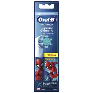 Toothbrush Head Oral-B Pro Kids +3 Spiderman, replacement brush head for electric toothbrushes