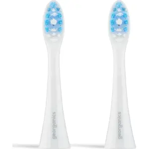 Replacement Sonic Toothbrush Heads Georganics 2 pcs — compatible sonic brush, soft bristles