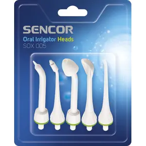 Toothbrush replacement heads SENCOR SOX 005 — pack of 5 for oral irrigator