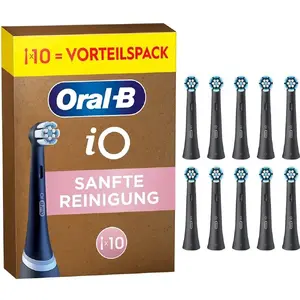 Toothbrush heads Oral-B iO Gentle Care black 10 pcs (compatible replacement)