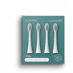 Replacement Toothbrush Heads Be Lucent Prism Heads (4 pcs, multicolor)