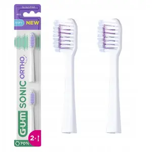 Replacement Sonic toothbrush heads GUM Sunstar Butler Sonic Ortho MPN 4112, compatible sonic ortho design