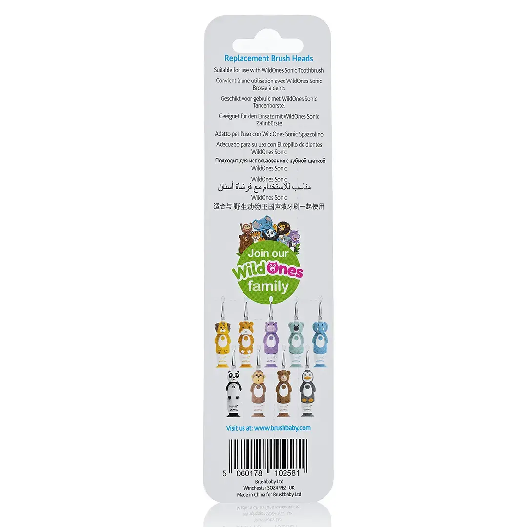 Brush-Baby BRB241 toothbrush heads, 4-pack Photo 2