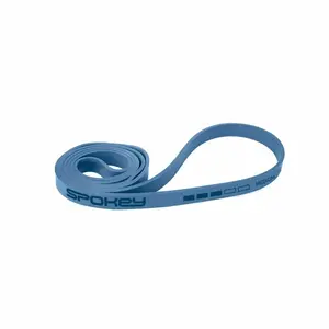 Pretestības fitnesa lenta SPOKEY POWER vidēja, zila, 2080 x 20 x 4.5 mm