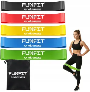 Набор более коротких латексных резиновых лент Funfit — эспандеры для упражнений и реабилитации