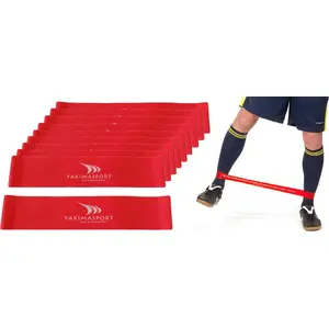 Набор эспандеров YakimaSport Guma fitness — 20 штук, красные, среднее сопротивление