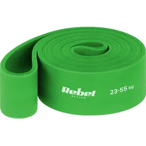 Pretestības lente Rebel Power Band PT-5 (TPE) zaļa — 23–55 kg pretestība