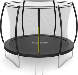 Детский батут Funfit 312 см с внешней защитной сеткой и лестницей