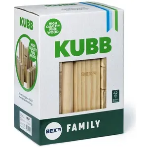 Outdoor wooden game TACTIC Kubb Family with FSC certification