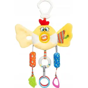 Дорожная игрушка-птичка Sensillo SILLOZ-0521 для коляски или автокресла, мягкая, крепится