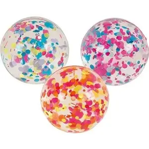 Rubber Bouncy Ball with Dots 45 mm, Goki — mixed colors