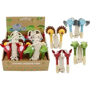 Wooden Jump Rope Artyk — children's rope with animal shapes, mix of designs