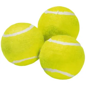 Tennis Balls 3-Pack Vizari P7899 — Vizari recreational clay-court tennis balls, 3 pieces
